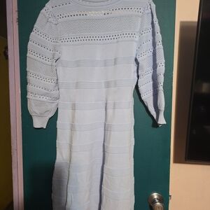 Eliza J Sky Blue Knit Dress